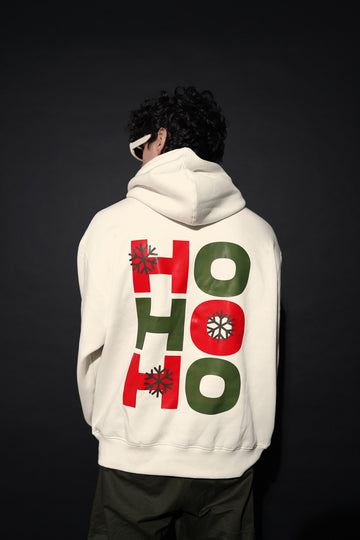 Ho Ho Ho : Heavyweight Baggy Unisex Hoodie