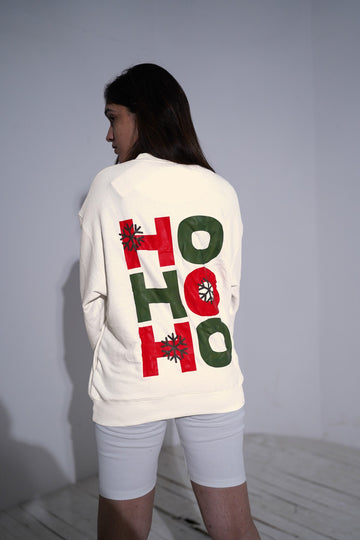 Ho Ho Ho : Heavyweight Baggy Hoodie For Women