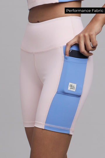 🍦Soft Girl Era Shorties in Blush Pink