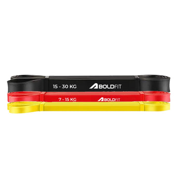 Heavy Resistance Band Yellow Red Black Set of 3