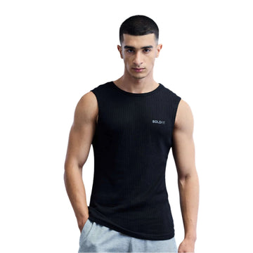 Sleeveless Vest for Men Black