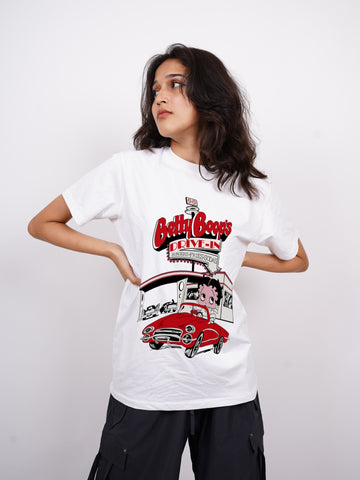 Betty Boop Drive In : Regular Tee For Women