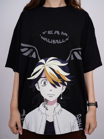 Kazutora Hanemiya (Reflective) : Tokyo Revengers Drop sleeved Tee For Men and Women