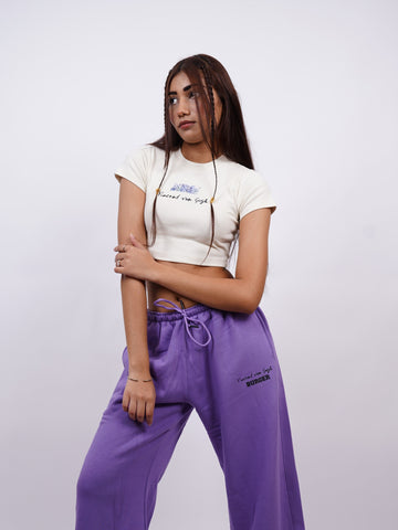 Van Gogh x Burger Brushstroke Irises baby tee For Women