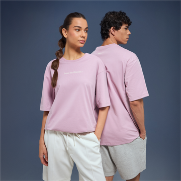 Boldfit Unisex Yoga Oversized T-Shirt Soft Pink 01