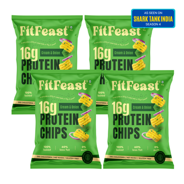 Protein Chips Cream & Onion (Pack of 4)