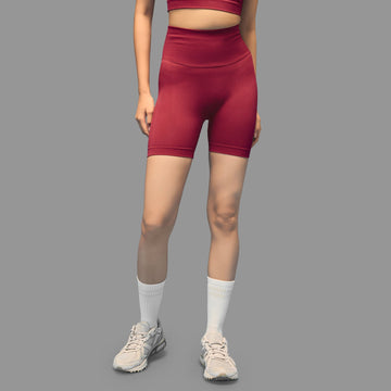 Limitless Snatched high waisted ruched back shorts - Maroon