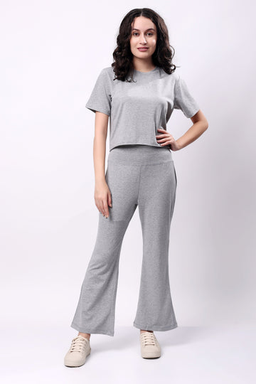 Flare Bliss Co-ord Sets - Grey