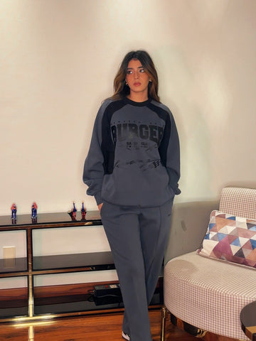 Burger club Unisex Racer Sweatshirt For Men and Women