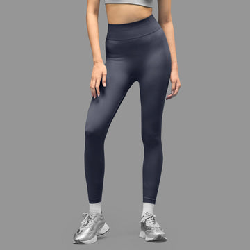 Limitless snatched ribbed waistband & Ruched back legging - GREY