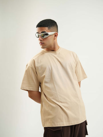 Basic : Burger Bae Round Neck Drop Sleeved Tee For Men and Women