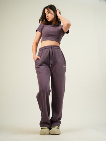 Miami Co ord Set (Plum) For Women