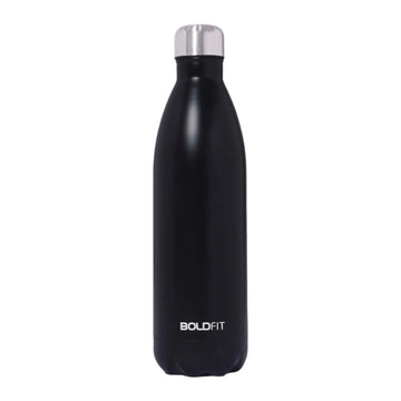Boldfit Stainless Steel Water Bottle Black