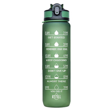 Aqua Motivational Bottle Hunter Green - 1L