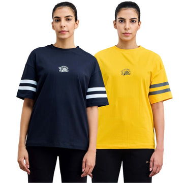 For a Reason - Official CSK Womens Thala Oversized Tee Combo