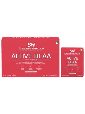 Active BCAA For Muscle Recovery & Endurance, Intra-workout Watermelon 30 Sachets 450g