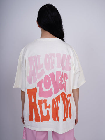 All Of Me Loves All of You Drop:Sleeved Tee For Men and Women