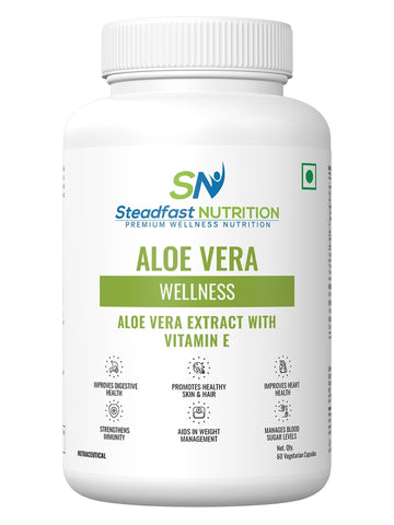 Aloe Vera Wellness AloeVera Extract With Vitamin E 60 Capsules