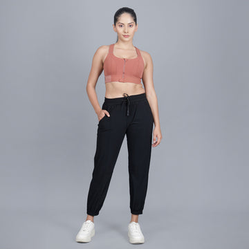 Chiclo Women's Athleisure Trio Set - Joggers, Sports Bra, and Vest