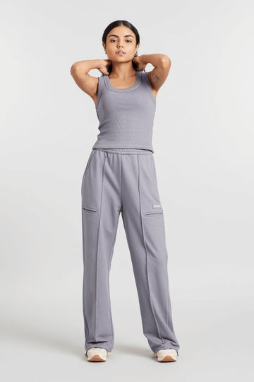 Co-ord Set: Hybrid Tank Tee & Pants in Grey
