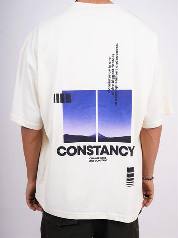 Constancy Round Neck Drop Sleeved Tee For Men and Women