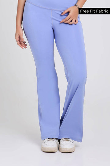 Good Girl Code Flare Pants in Ocean Pop