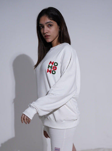 HO HO HO Baggy Sweatshirt For Men And Women