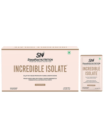 Incredible Isolate Whey Protein Blend Instant Recovery Chocolate 30 Sachets 900g