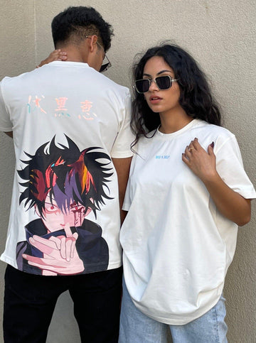 Jujutsu Kaisen: Megumi Fushiguro Drop:Sleeved Tee For Men