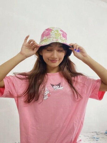 Kuromi And My Melody Spellbound Regular Tee For Men and Women