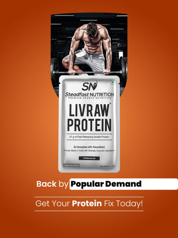 LIVRAW Protein Muscle Synthesis, Faster Recovery & Muscle Building, 30 Sachets 900g