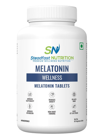 Melatonin Supplement for Deep Sleep Regulates Sleep Cycle 60 Tablets