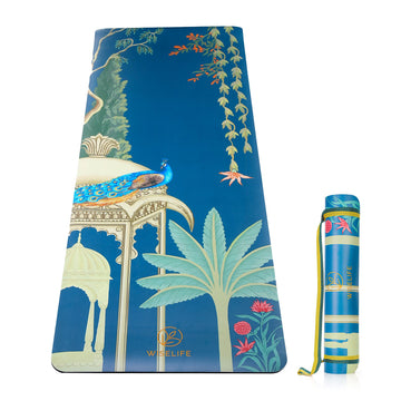 PU Printed & Natural Rubber Yoga Mat - 6mm, Rambagh