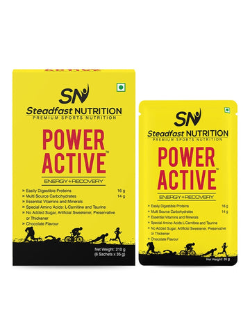 Power Active Energy Recovery Nutritional Deficiencies Chocolate 6 Sachets 210 g