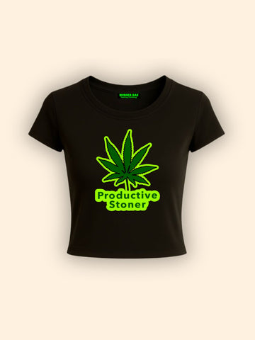 Productive Stoner It Girl Baby tee for Women