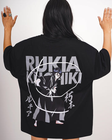 Rukia Kuchiki (Reflective) : Bleach Drop:Sleeved Tee For Men and Women