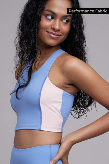 🍦 Soft Girl Era Bra Top in Sunset Blue