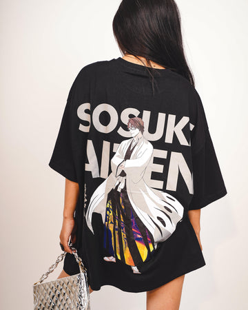 Sosuke Aizen (Reflective) : Bleach Drop:Sleeved Tee For Men and Women