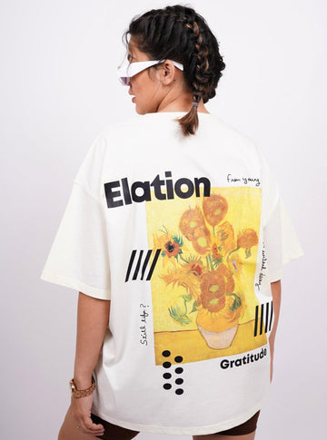 Van Gogh Collection: Sunflowers Drop:Sleeved Tee For Men and Women