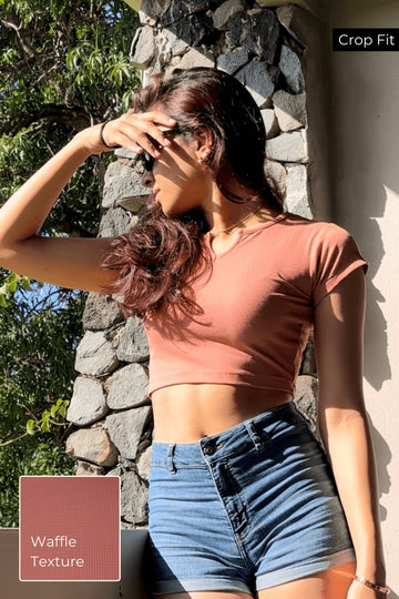 🧇 Baby Tee in Dusty Rose