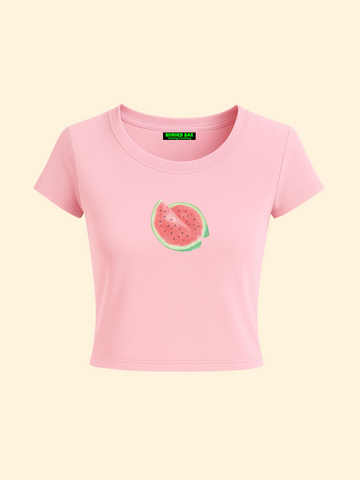 Watermelon it Girl Baby tee for Women