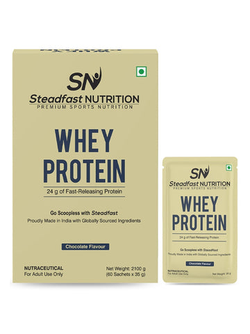 Whey Protein Fast Releasing Concentrate Recovery Chocolate 60 Sachets 2100g
