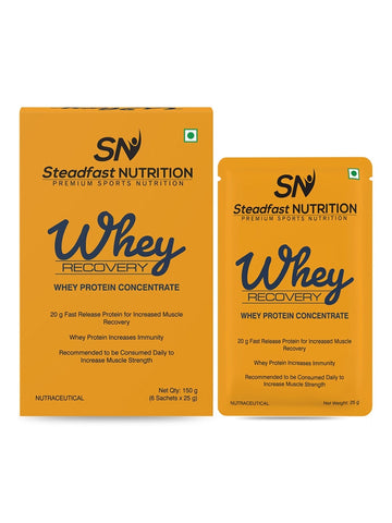 Whey Recovery Protein Concentrate Your Everyday Protein Unflavoured 6 Sachets 150g