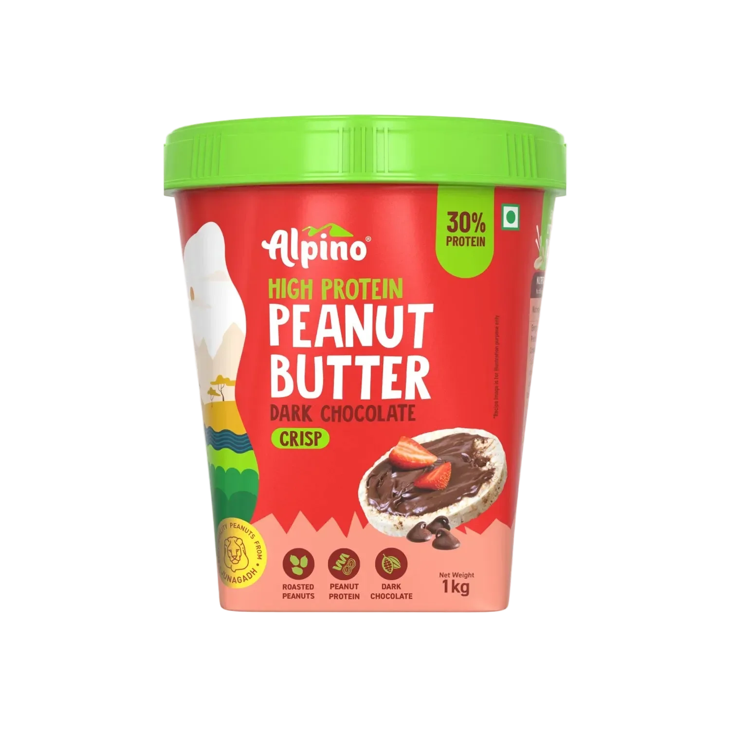 High Protein Dark Chocolate Peanut Butter Crisp