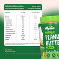 Alpino Natural Peanut Butter Crunch Nutritional Information