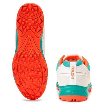 TurfPro Cricket Shoes - Mint-Orange