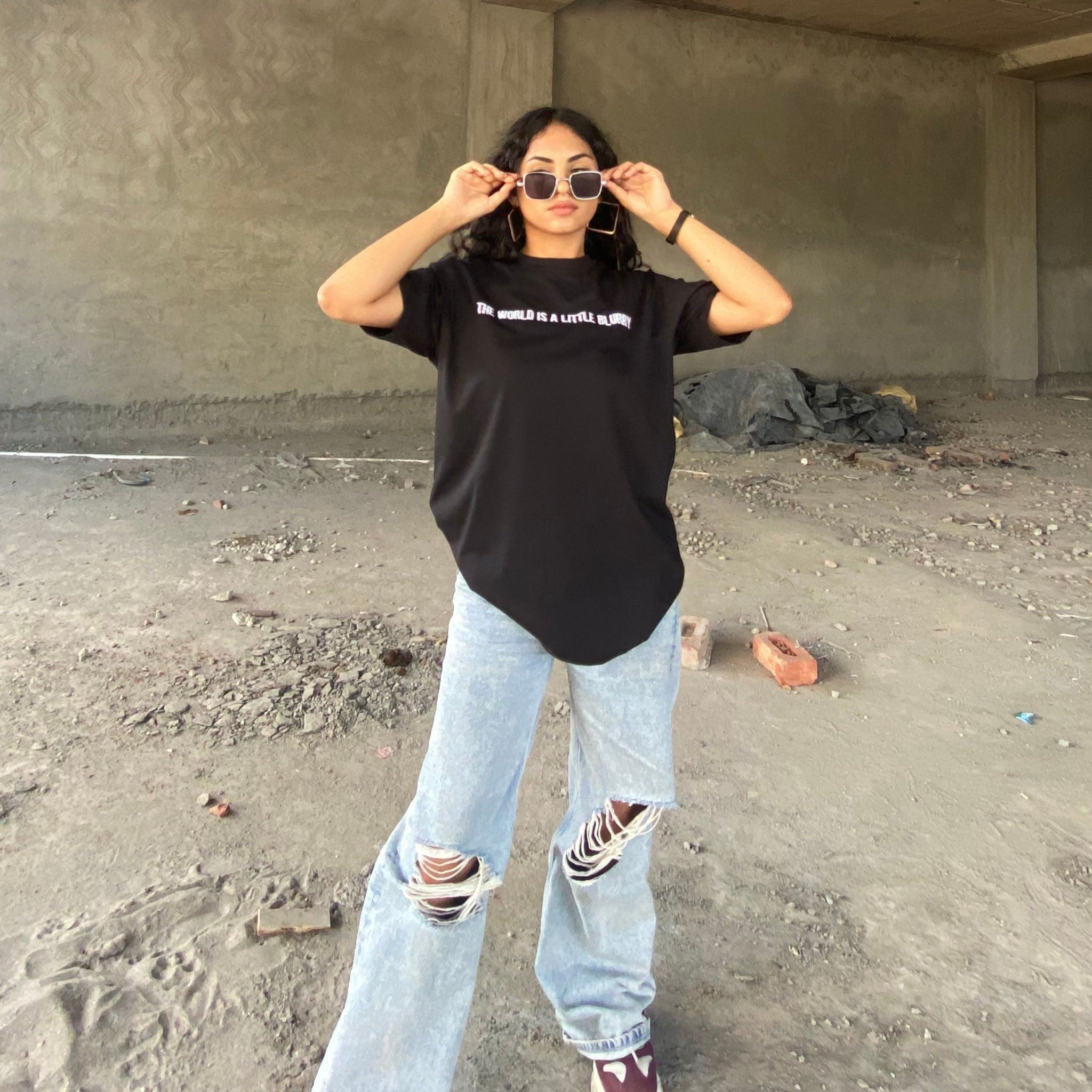 The World Is A Little Blurry : Regular Tee For Men And Women