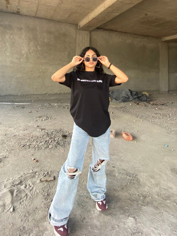 The World Is A Little Blurry : Regular Tee For Men And Women