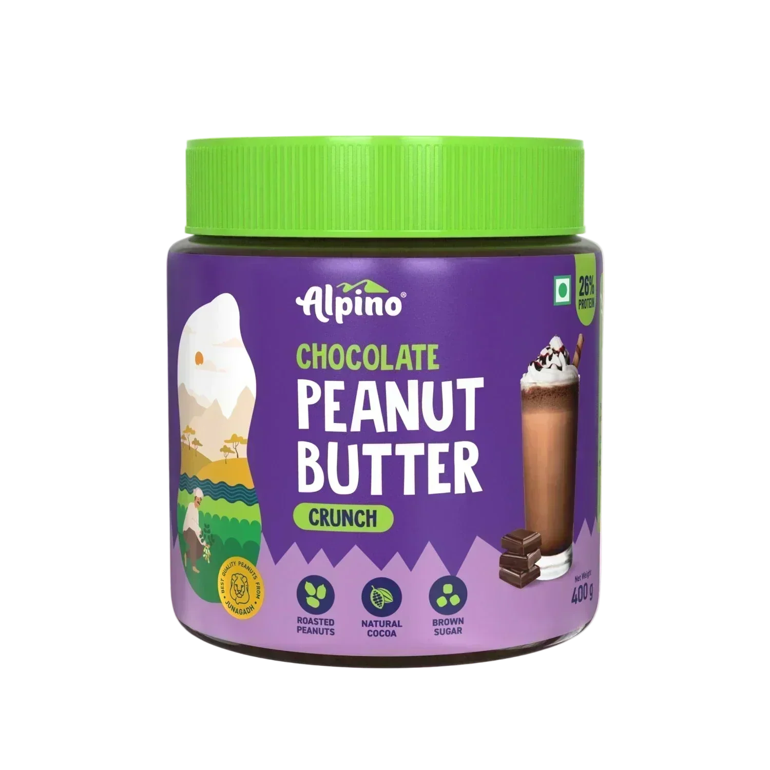 Alpino Peanut Butter Chocolate Crunch - 400g