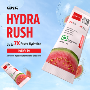 GNC HYDRA RUSH PINK GUAVA SALT I 9g x 15 sachet